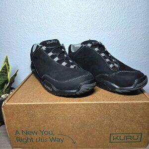 NEW! KURU Chicane Trail Hiking Shoe, Leather, Black, Orthopedic - Size 10.5